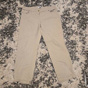 Reitmans Women’s Ankle Crop Chino Pants | Size 11 | Khaki Tan